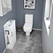 Milan Compact Complete Cloakroom Unit (Gloss White - Depth 220mm) Feature Large Image