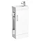 Milan Compact Complete Cloakroom Unit (Gloss White - Depth 220mm) Large Image