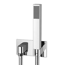 Milan Concealed Wall Outlet Elbow with Shower Handset Medium Image