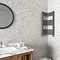 Milan Corner Anthracite 850 x 300 x 300 Heated Towel Rail  Profile Large Image