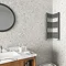 Milan Corner Anthracite 850 x 300 x 300 Heated Towel Rail Profile Large Image