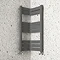 Milan Corner Anthracite 850 x 300 x 300 Heated Towel Rail Large Image