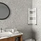 Milan Corner White 850 x 300 x 300 Heated Towel Rail  Profile Large Image