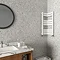 Milan Corner White 850 x 300 x 300 Heated Towel Rail Profile Large Image