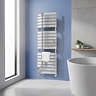 Milan Curved Heated Towel Rail 1512mm x 493mm - Chrome