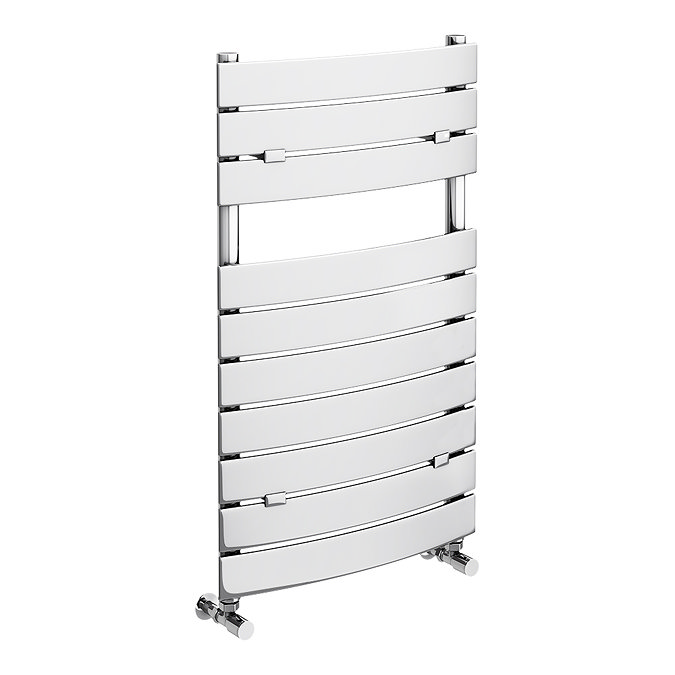 Milan Curved Heated Towel Rail 840mm x 493mm Chrome