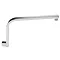 Milan Curved Wall Mounted Shower Arm - Chrome  Profile Large Image