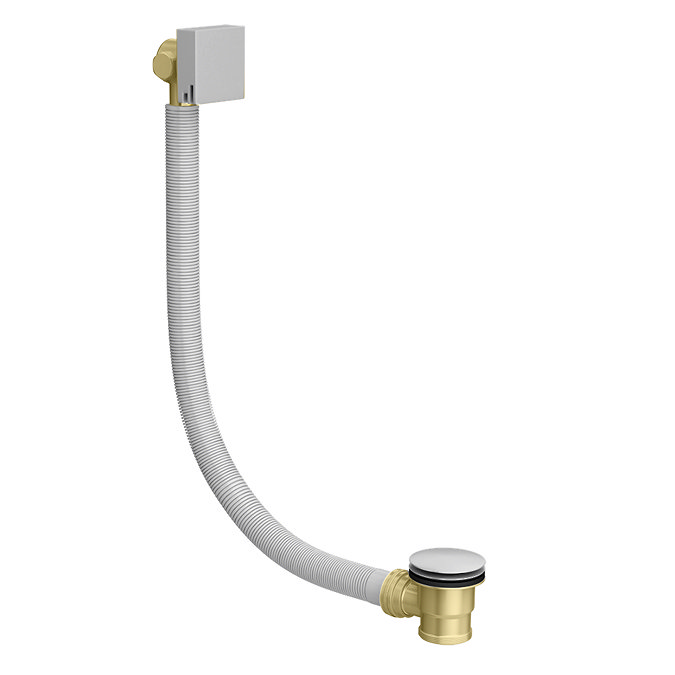 Milan Deck Bath Side Valves with Square Freeflow Bath Filler