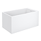 Milan Deep Seated Soaking Bath (1300 x 700mm) with Waste