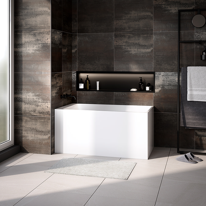 Milan Deep Seated Soaking Bath (1300 x 700mm) with Waste