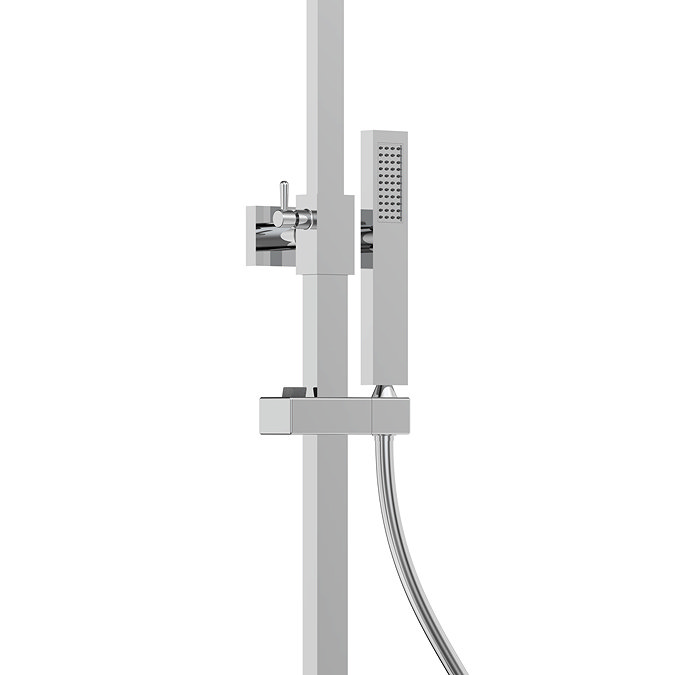 Milan Deluxe Cool Touch Square Thermostatic Shower (300 x 300mm Head - Chrome)