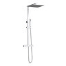 Milan Deluxe Cool Touch Square Thermostatic Shower (300 x 300mm Head - Chrome)