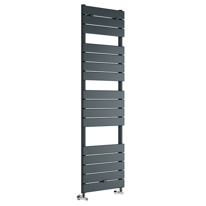Milan Electric Bathroom Heated Towel Rail Anthracite Finish - 1512mm x 500mm