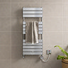 Milan Electric Bathroom Heated Towel Rail Chrome Finish - 1213mm x 500mm