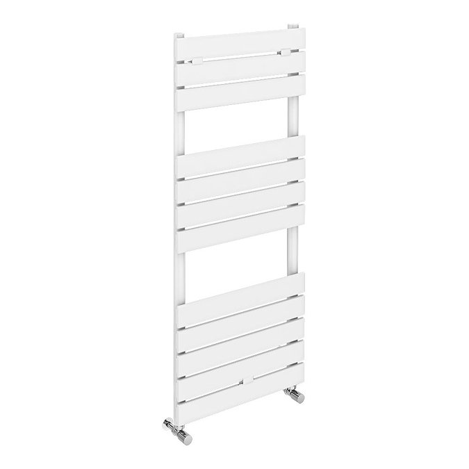 Milan Electric Bathroom Heated Towel Rail White Finish - 1213mm x 500mm