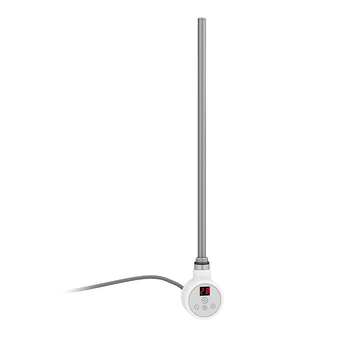 Milan Electric Bathroom Heated Towel Rail White Finish - 840mm x 500mm