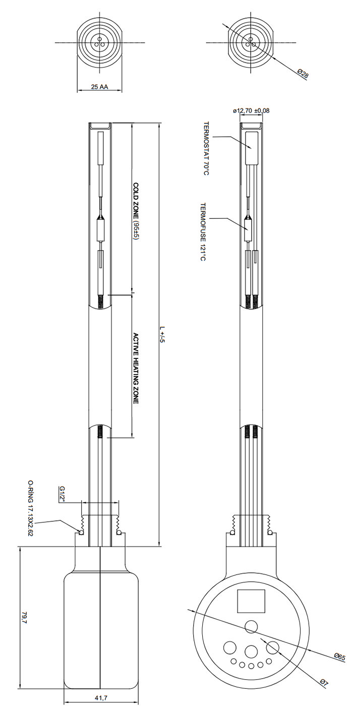 Milan Electric Bathroom Heated Towel Rail White Finish - 840mm x 500mm