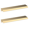 Milan Fluted 1100 Autumn Oak Bathroom Combination Unit with Matt White Stone Basin - Brushed Brass Handles