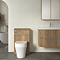 Milan Fluted 500mm Autumn Oak WC Unit
