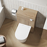 Milan Fluted 500mm Autumn Oak WC Unit