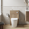 Milan Fluted 500mm Autumn Oak WC Unit