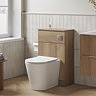Milan Fluted 500mm Autumn Oak WC Unit