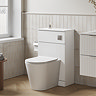 Milan Fluted 500mm Matt White WC Unit