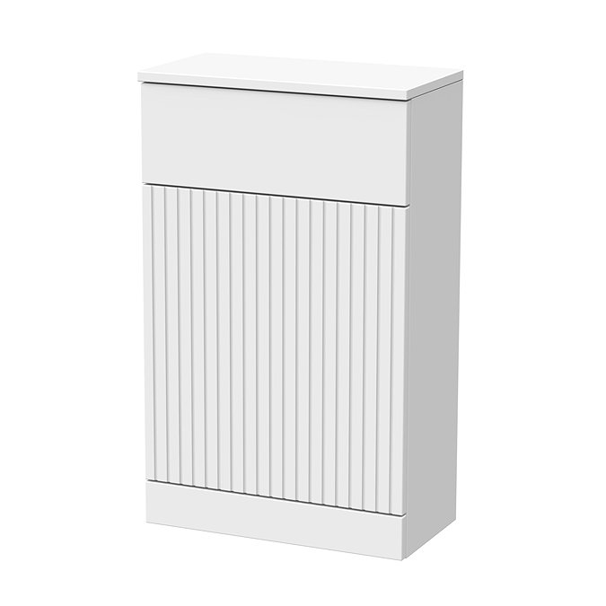 Milan Fluted 500mm Matt White WC Unit