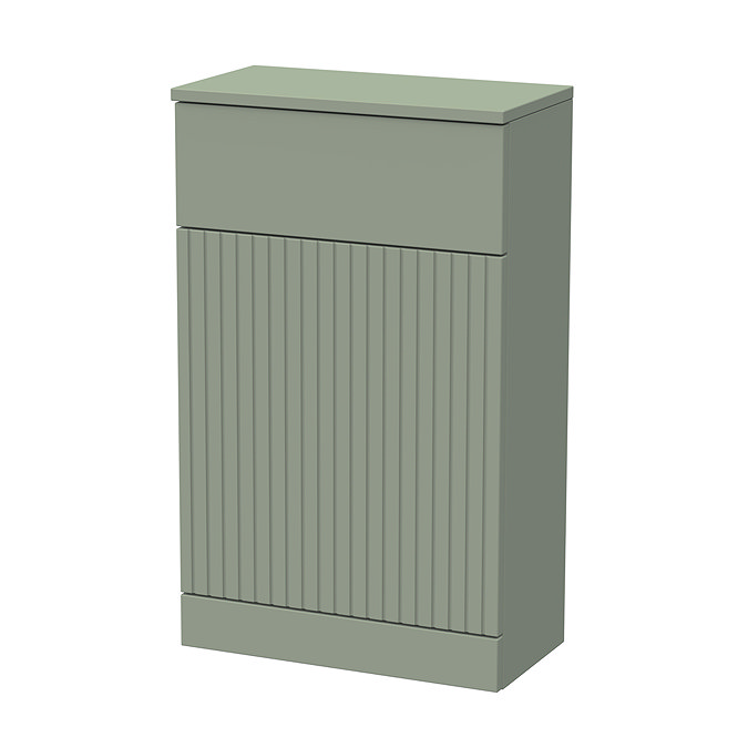 Milan Fluted 500mm Satin Green WC Unit