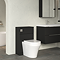 Milan Fluted 500mm Soft Black WC Unit