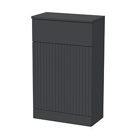 Milan Fluted 500mm Soft Black WC Unit