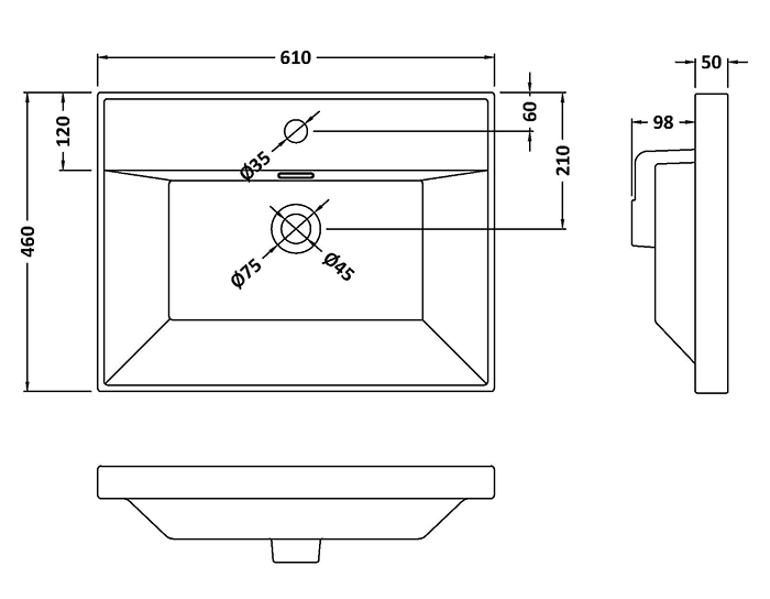 Milan Fluted 600mm Satin Green 2-Door Floor Standing Vanity Unit