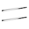 Milan Fluted 600mm Soft Black 2-Drawer Wall Hung Vanity Unit
