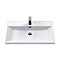 Milan Fluted 800mm Autumn Oak 2-Door Floor Standing Vanity Unit - Autumn Oak