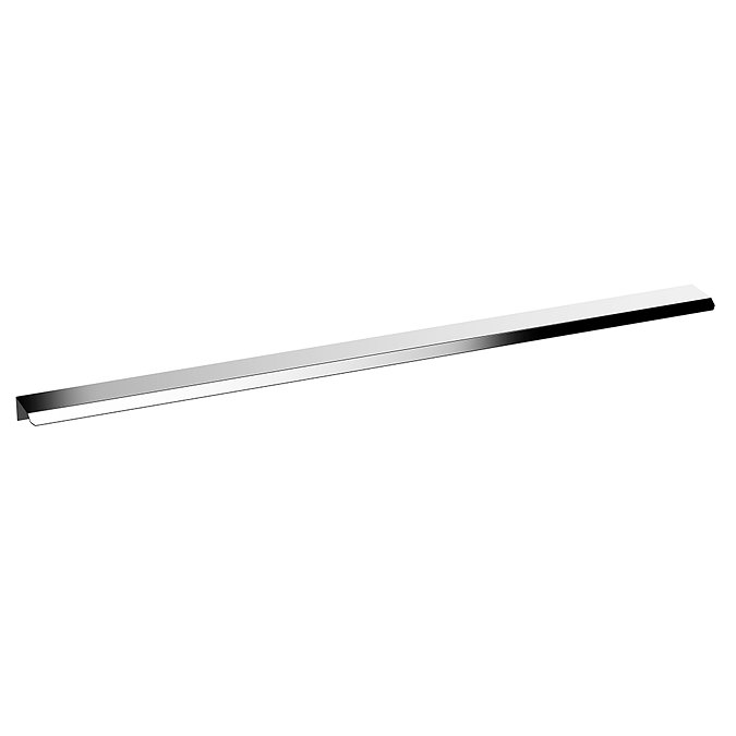 Milan Fluted 800mm Matt White 1-Drawer Wall Hung Vanity Unit with Chrome Handle