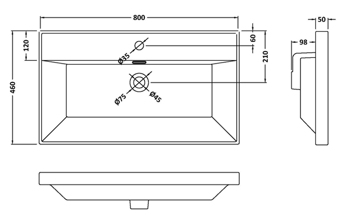Milan Fluted 800mm Satin Green 2-Door Floor Standing Vanity Unit