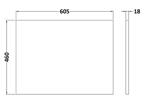 Milan Fluted Autumn Oak 600mm Wall Hung 2-Drawer Countertop Vanity Unit with Brushed Brass Handles