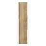 Milan Fluted Autumn Oak Wall Hung Tall Storage Unit