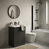 Milan Fluted Black Complete Bathroom Suite