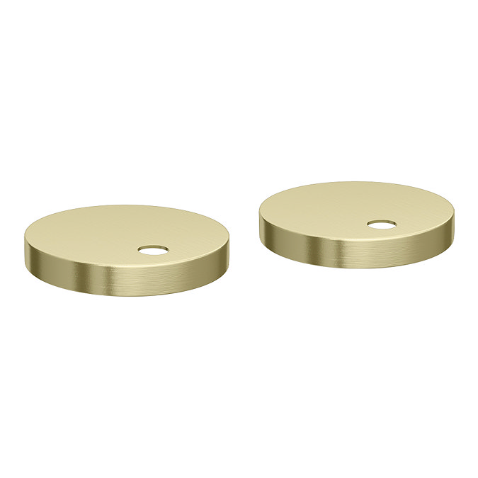 Milan Fluted Brass & Autumn Oak Bathroom Suite with Bath Panels