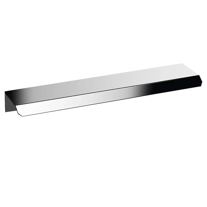 Milan Fluted Compact 400mm Matt White Floor Standing Vanity Unit with Chrome Handle
