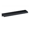 Milan Fluted Compact 400mm Soft Black Floor Standing Vanity Unit with Matt Black Handle