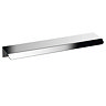 Milan Fluted Compact 400mm Soft Black Floor Standing Vanity Unit with with Chrome Handle