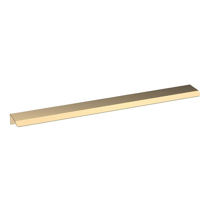 Milan Fluted Matt White 600mm Wall Hung 1-Drawer Countertop Vanity Unit with Brushed Brass Handle