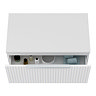 Milan Fluted Matt White 800mm Wall Hung 1-Drawer Countertop Vanity Unit with Chrome Handle