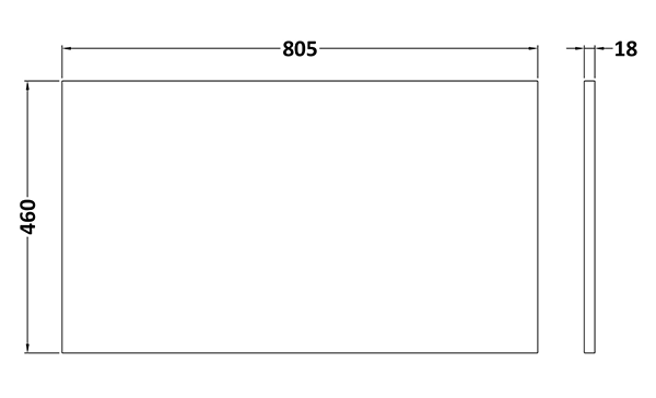 Milan Fluted Matt White 800mm Wall Hung 2-Drawer Countertop Vanity Unit