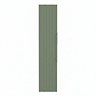 Milan Fluted Satin Green Wall Hung Tall Storage Unit
