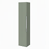 Milan Fluted Satin Green Wall Hung Tall Storage Unit
