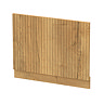 1700x700mm Bath with Oak Panels