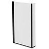 Milan Fluted Square Matt Black & Autumn Oak Complete Bathroom Suite